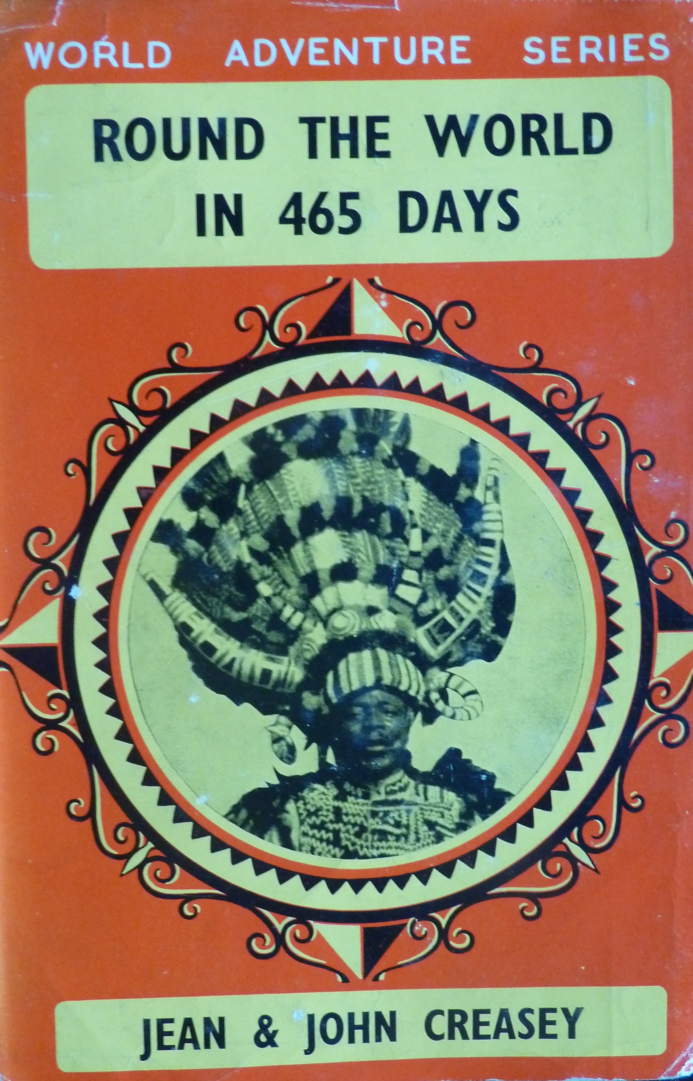 Archival portrait or clipping from the first Creasey world trip
